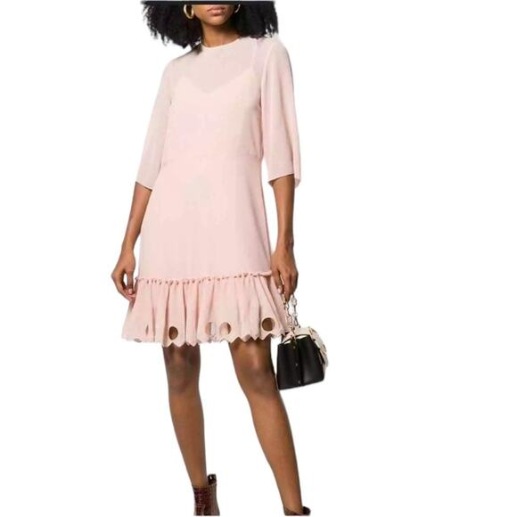 NWOT See by Chloe Cutout Hem Dress in  Powder Pink – Sz 2 - Picture 1 of 9